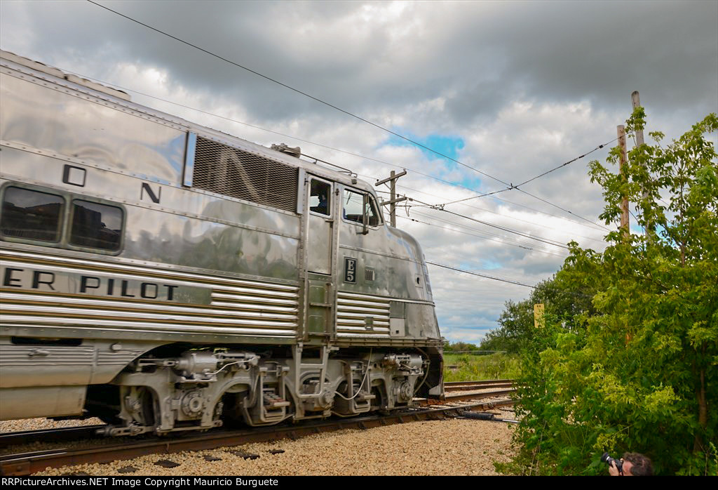 CBQ E5A Locomotive Nebraska Zephyr